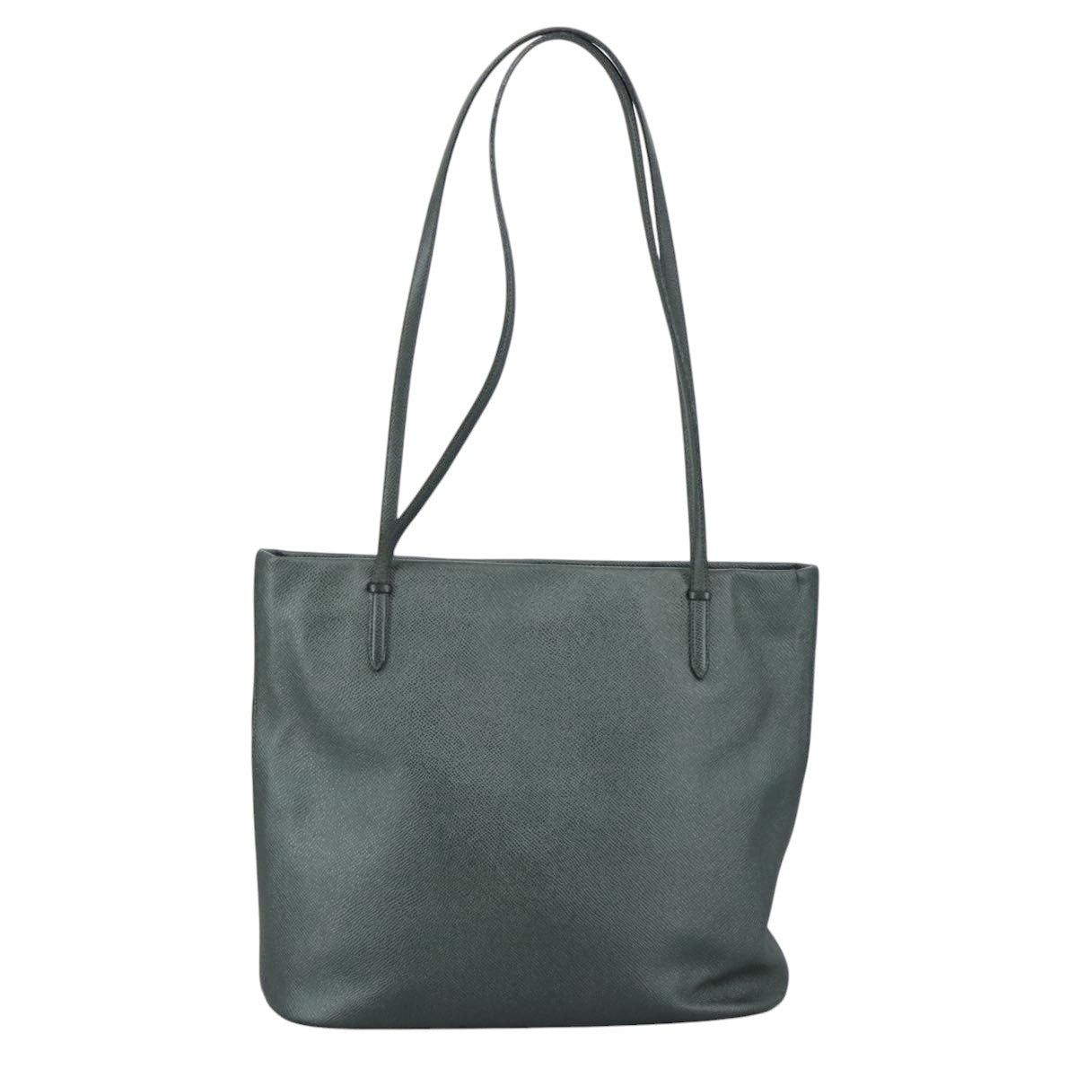 Valentino Garavani Gray Leather V Logo