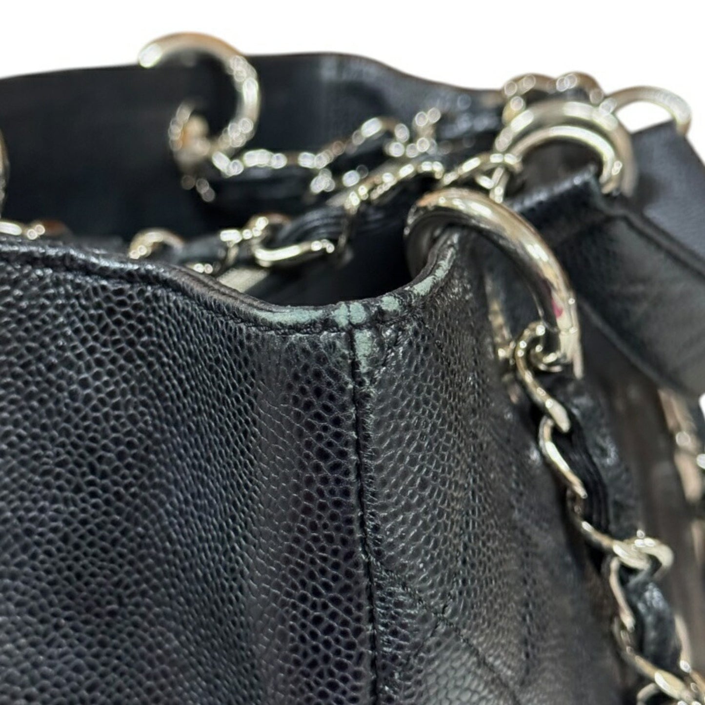 Chanel Black Leather Grand Shopping