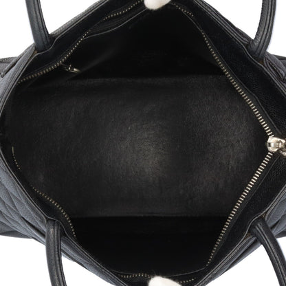 Chanel Black Leather Medaillon