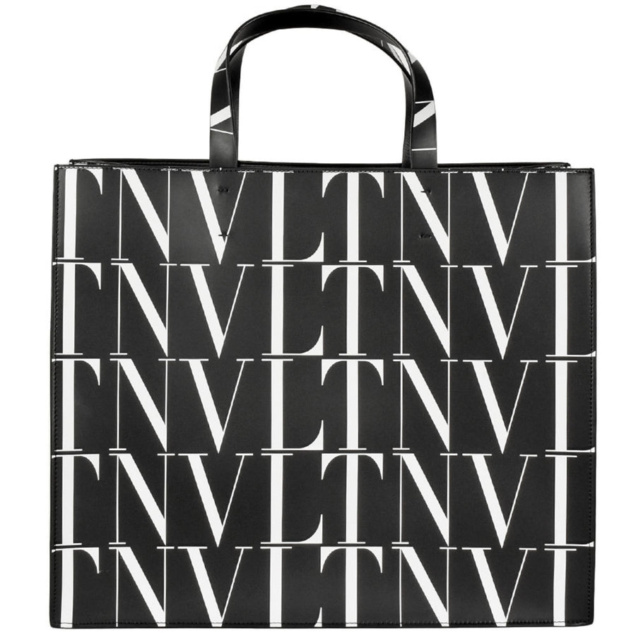 Valentino Garavani Black Leather Vltn