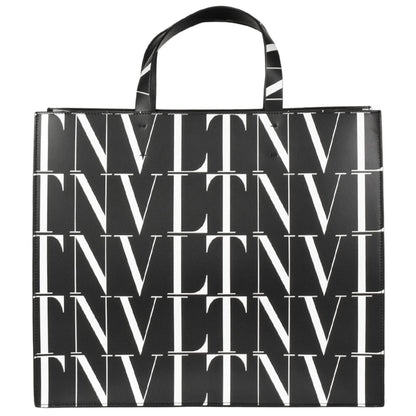 Valentino Garavani Black Leather Vltn