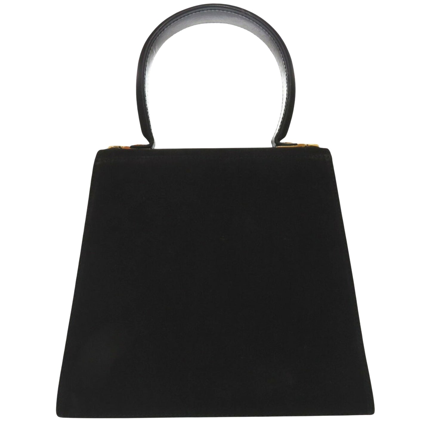 Salvatore Ferragamo Black Leather Gancini
