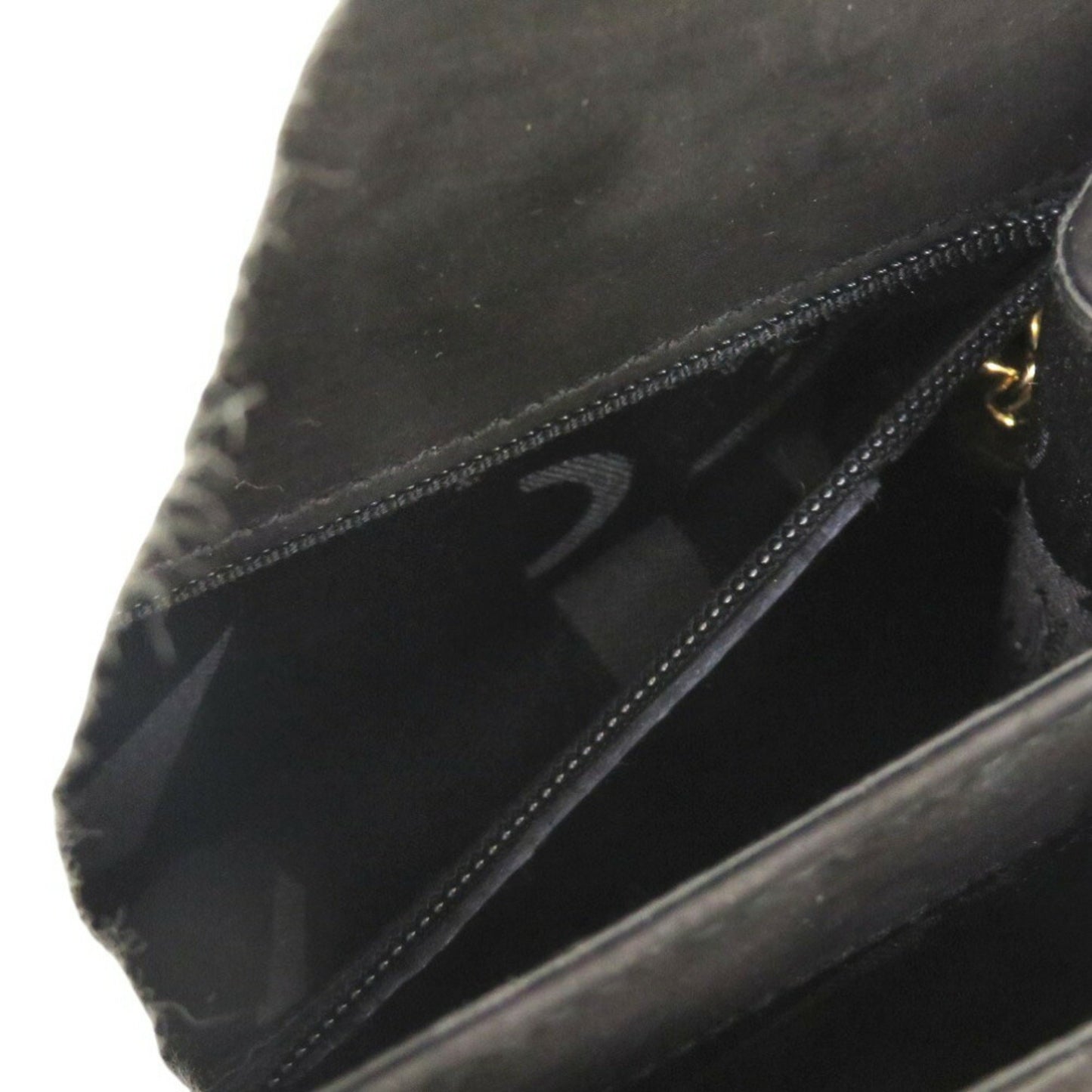 Salvatore Ferragamo Black Leather Gancini