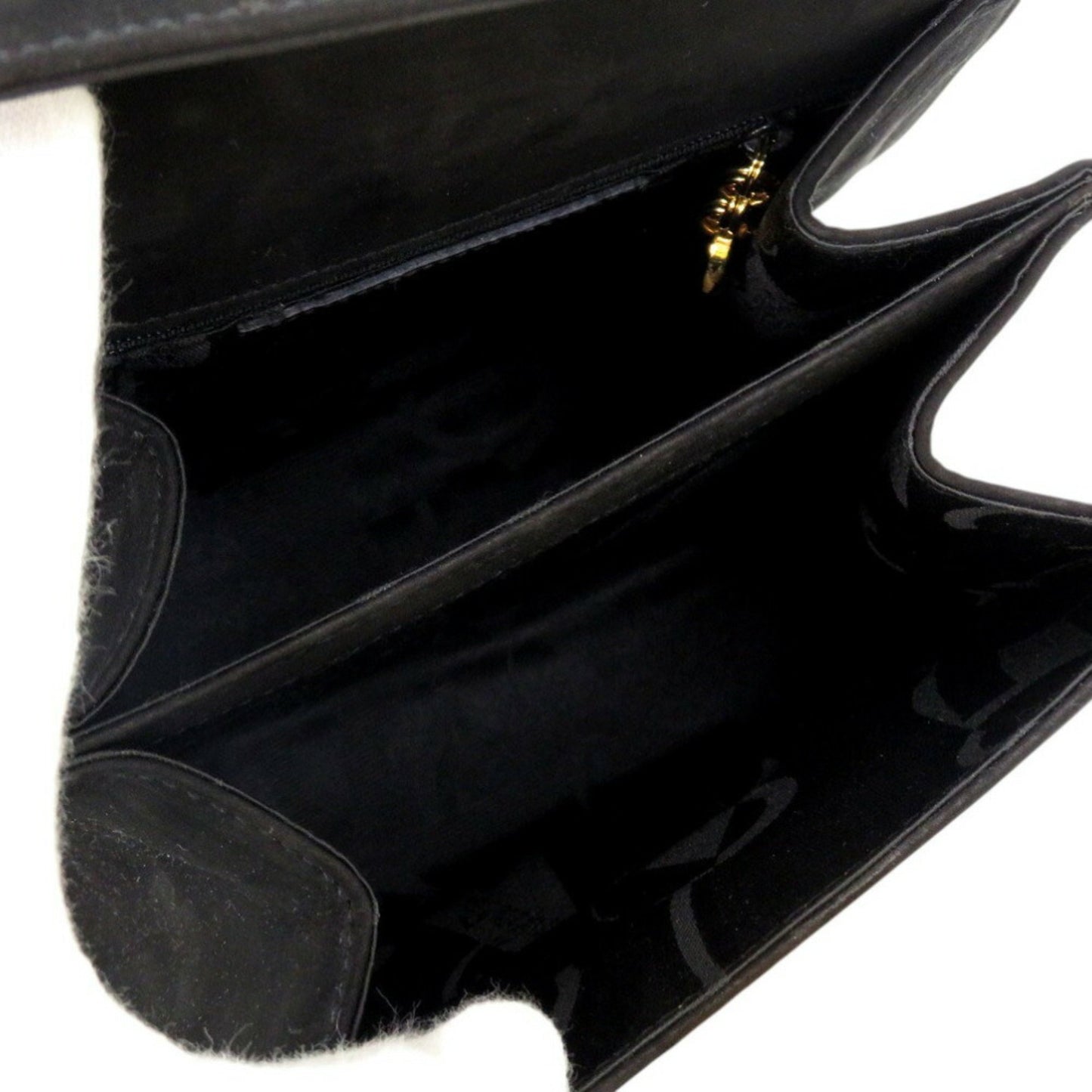 Salvatore Ferragamo Black Leather Gancini