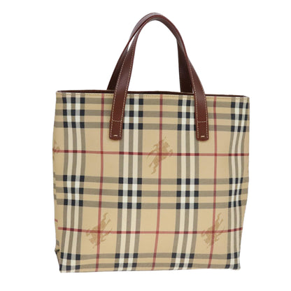 Burberry Brown Leather Haymarket