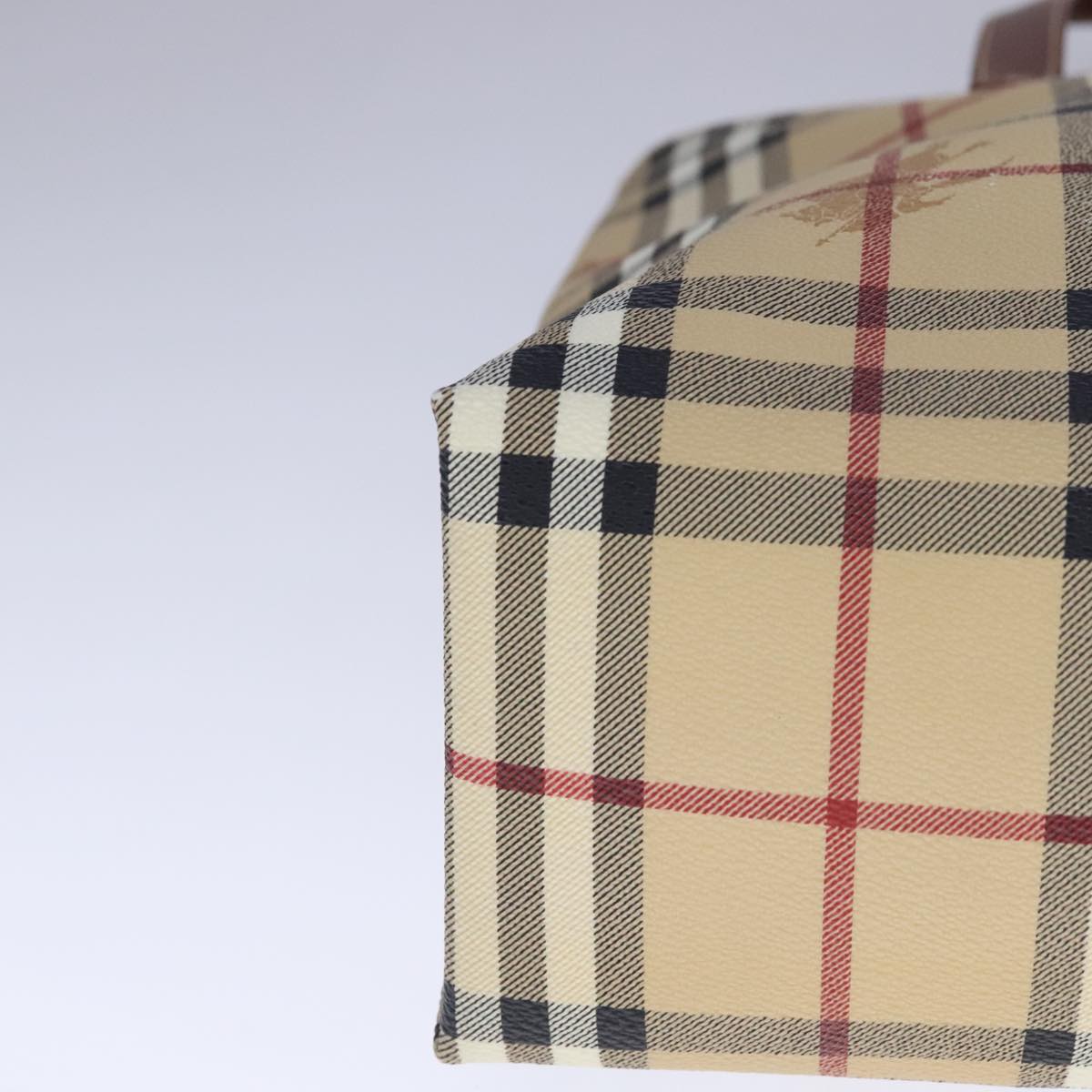 Burberry Brown Leather Haymarket