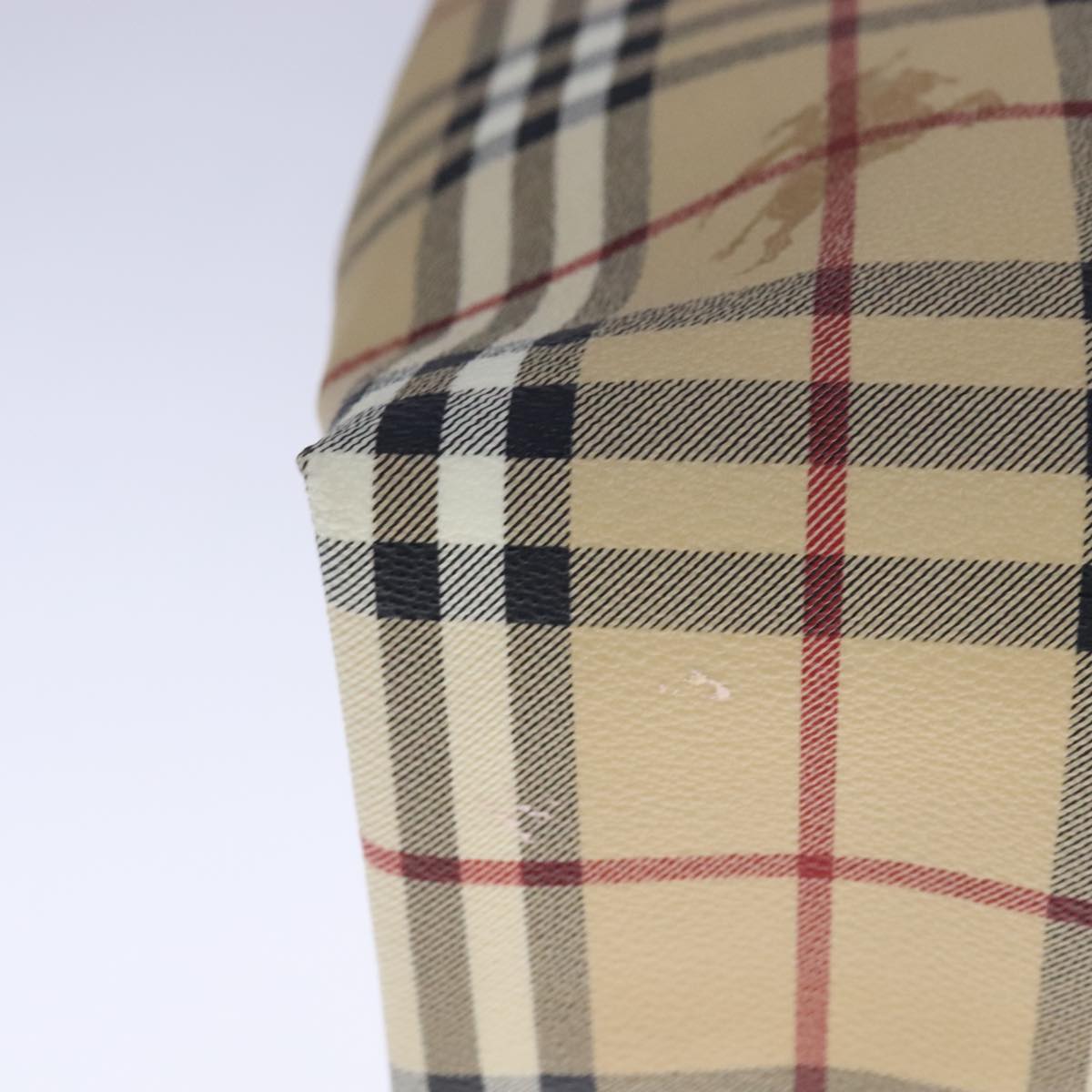 Burberry Brown Leather Haymarket