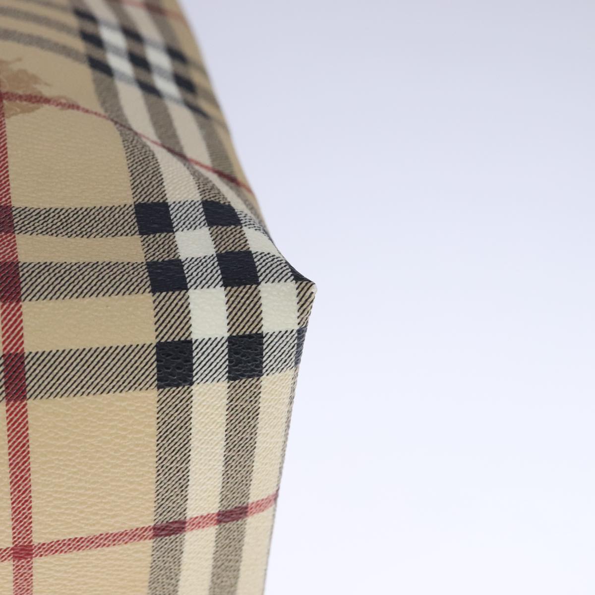 Burberry Brown Leather Haymarket
