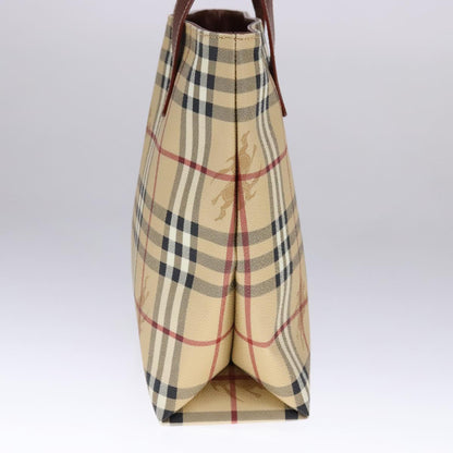 Burberry Brown Leather Haymarket