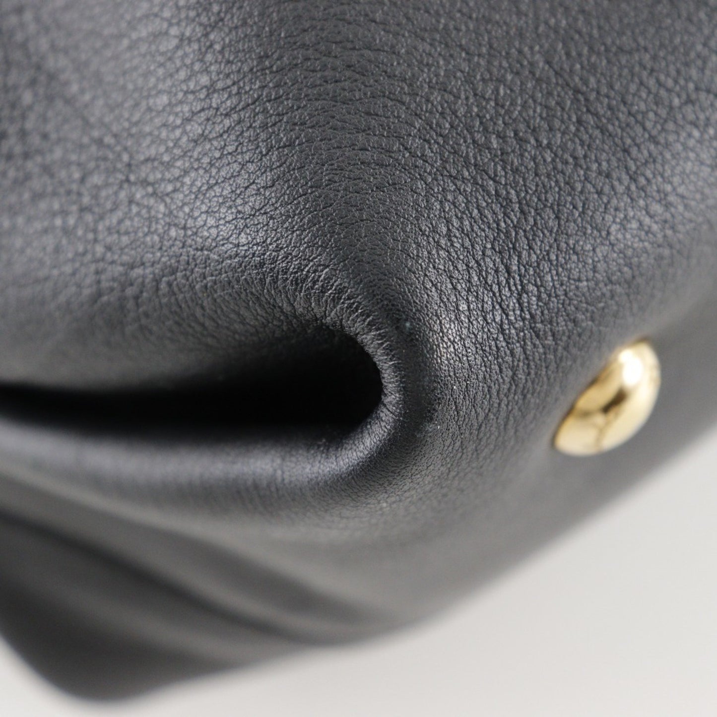 Salvatore Ferragamo Black Leather Gancini