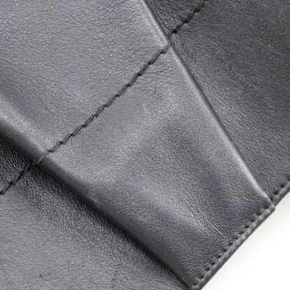 Salvatore Ferragamo Black Leather Gancini