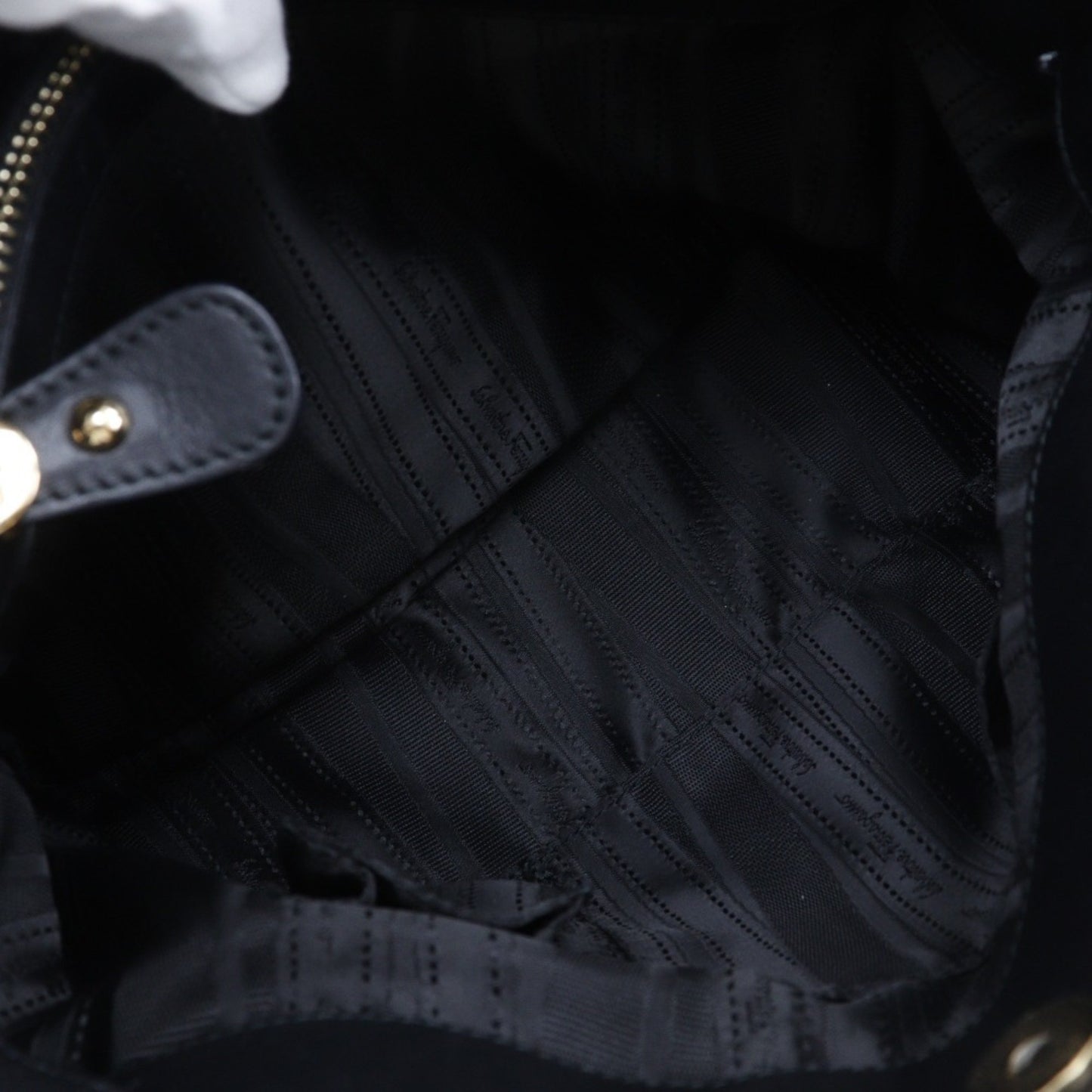 Salvatore Ferragamo Black Leather Gancini