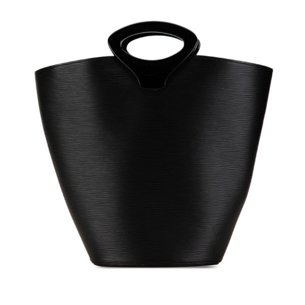 Prada Black Leather Triangle Logo