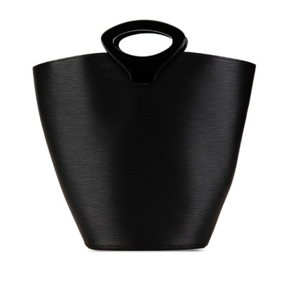 Prada Black Leather Triangle Logo
