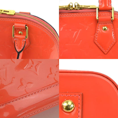 Louis Vuitton Orange Patent Leather Alma Bb