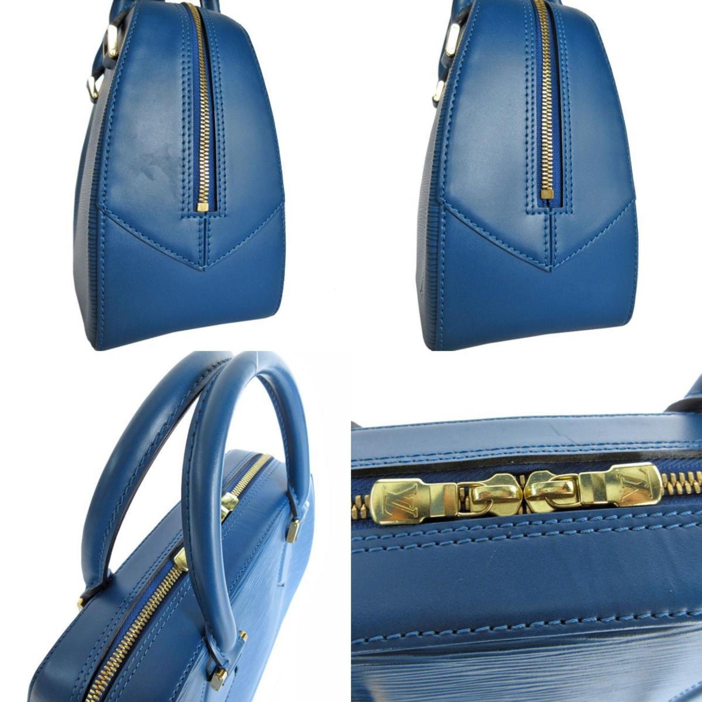 Louis Vuitton Blue Leather Sablon