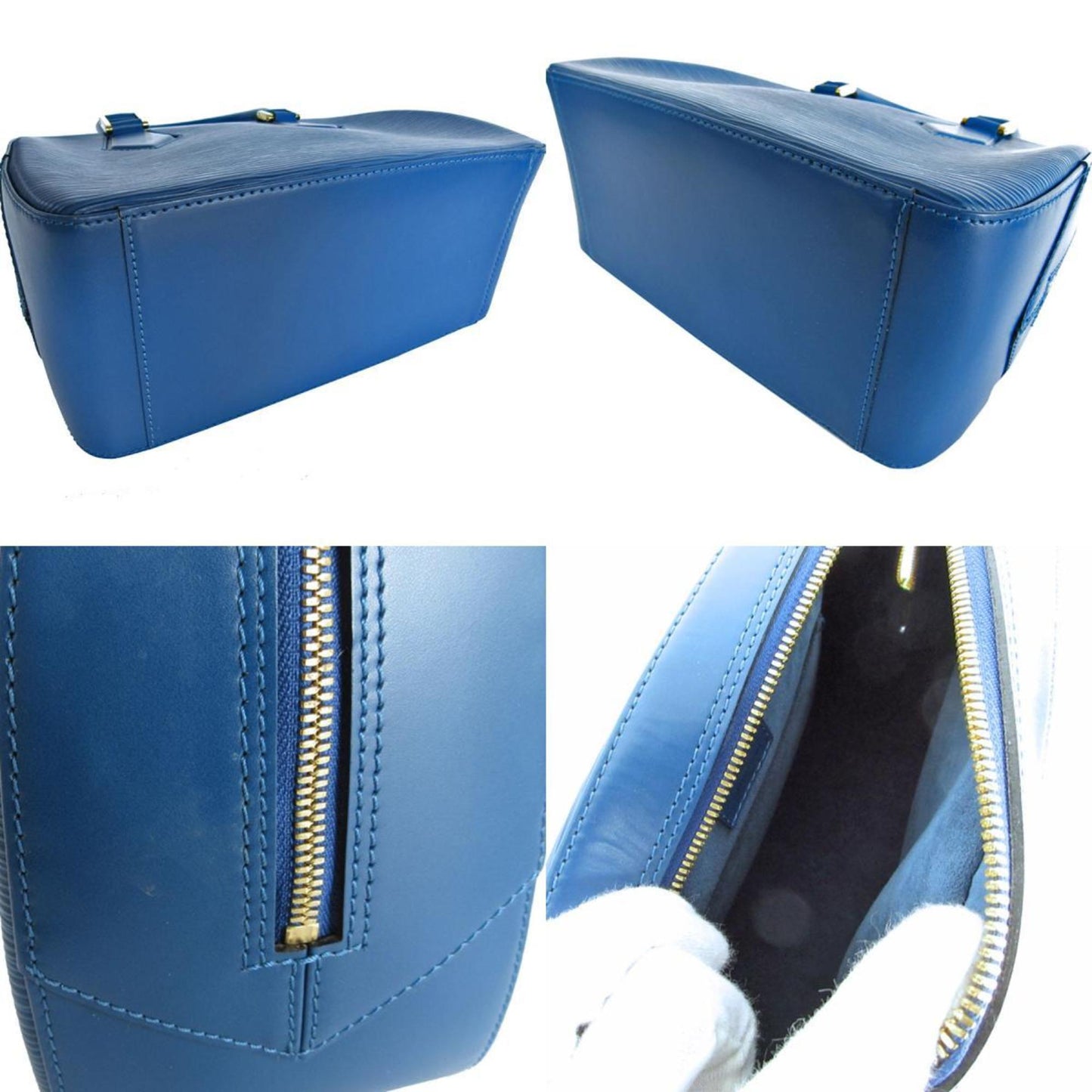 Louis Vuitton Blue Leather Sablon