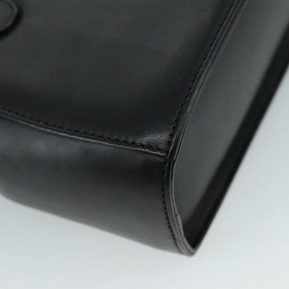Salvatore Ferragamo Black Leather Gancini