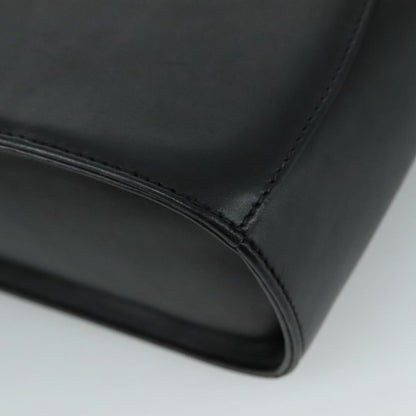 Salvatore Ferragamo Black Leather Gancini