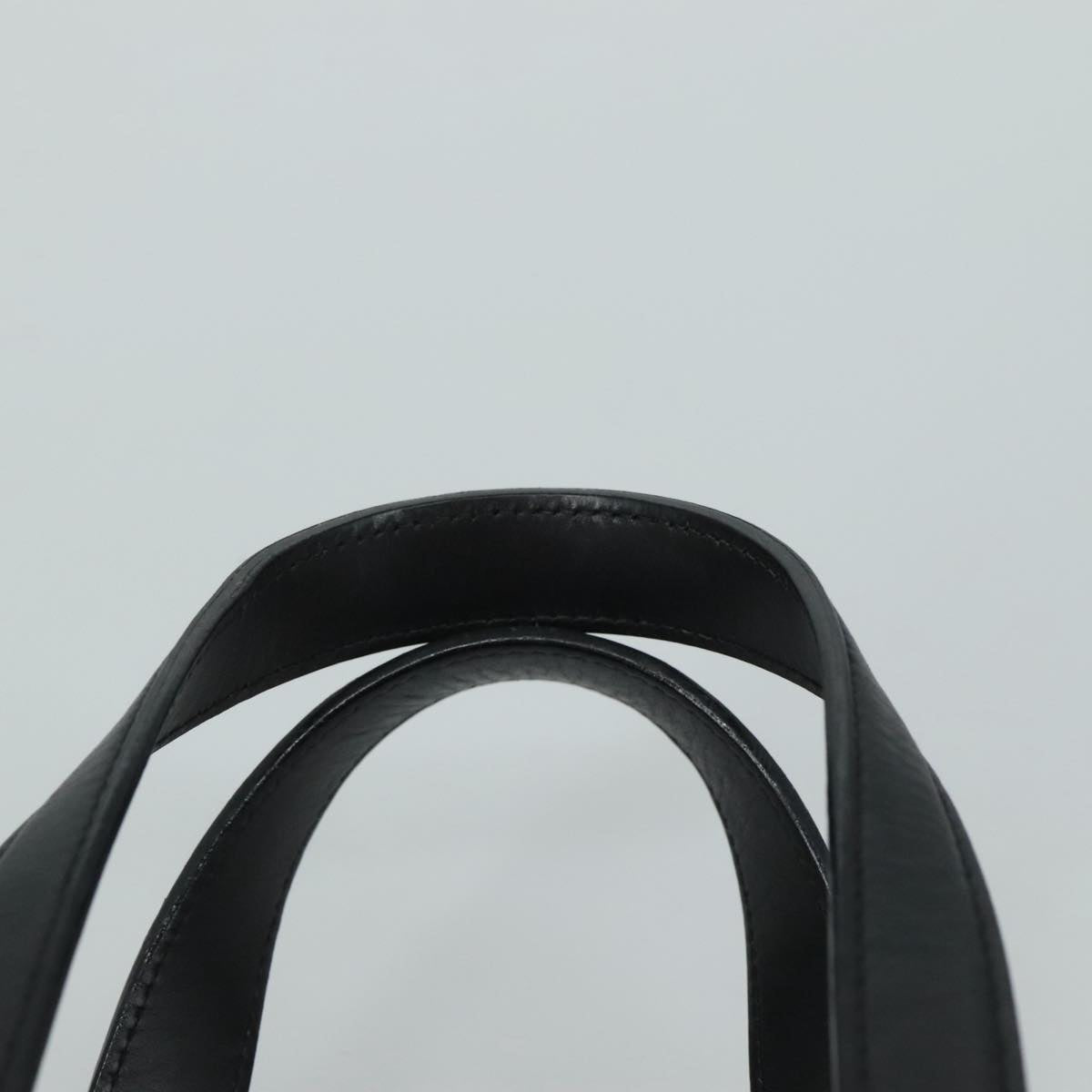 Salvatore Ferragamo Black Leather Gancini