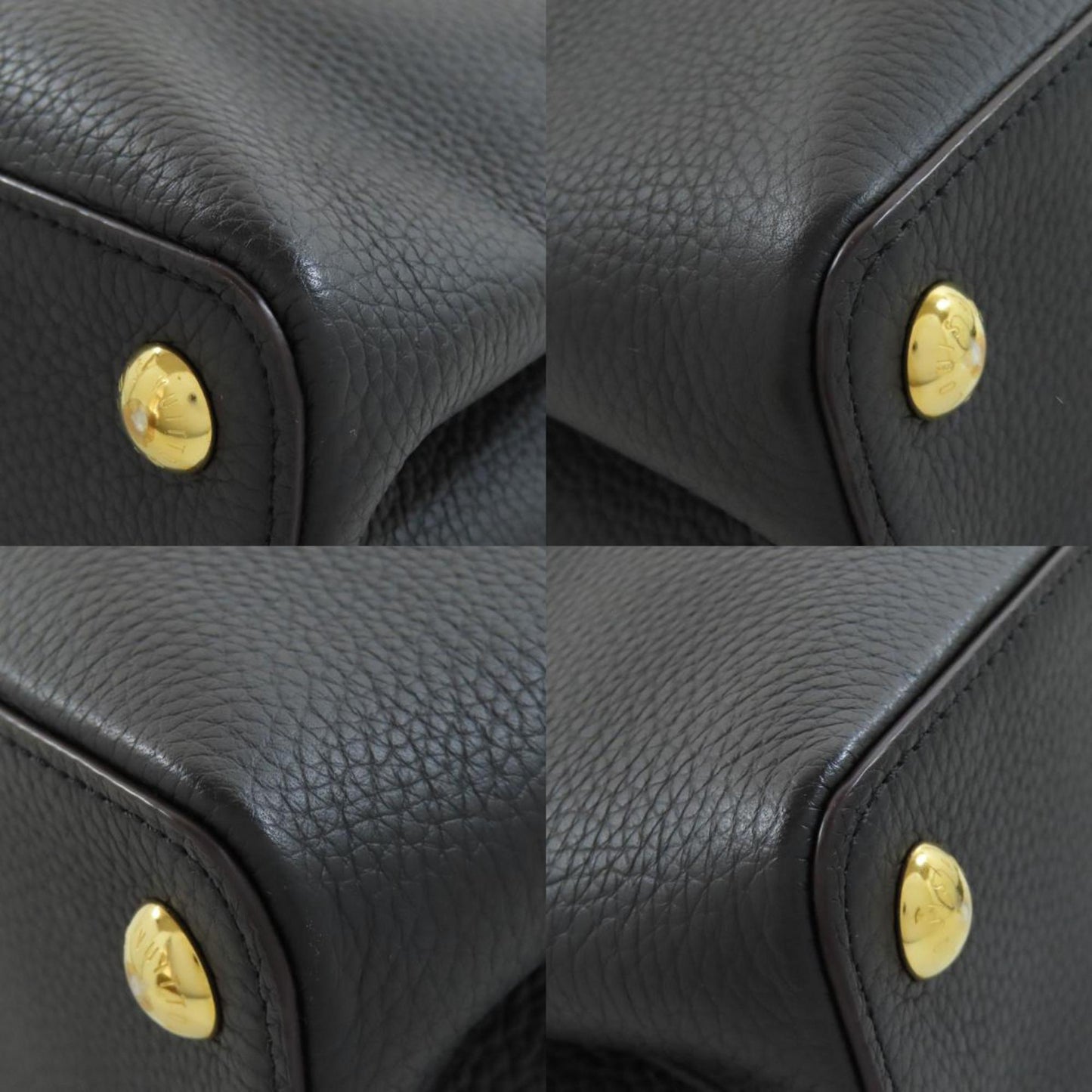Louis Vuitton Black Leather Handbag