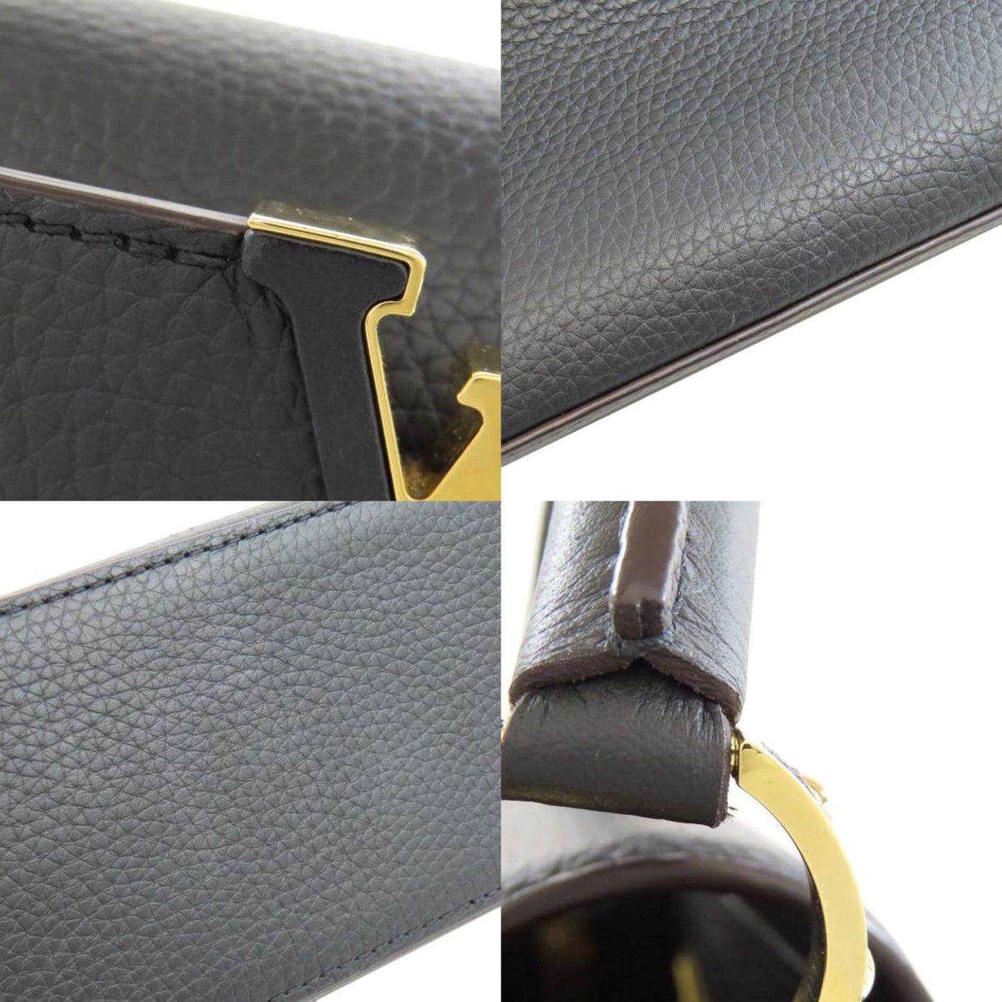 Louis Vuitton Black Leather Handbag