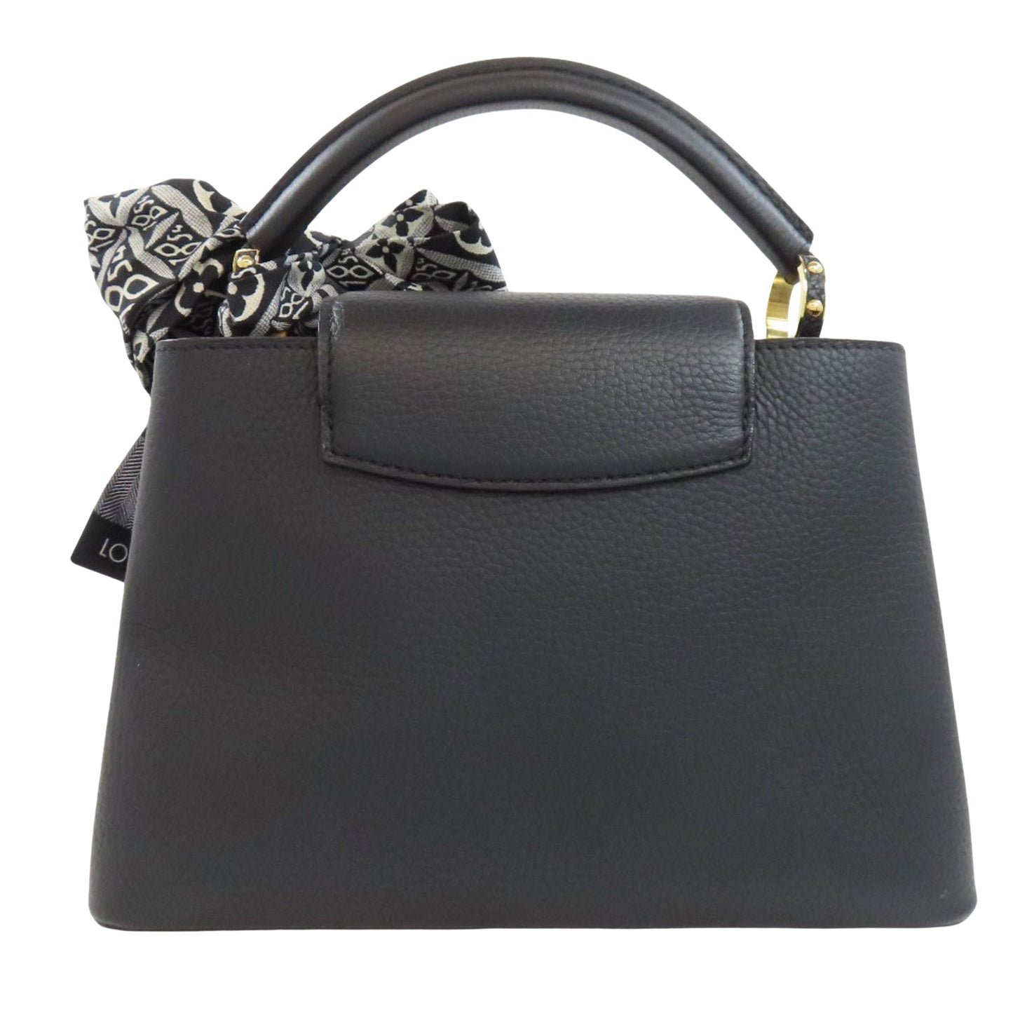 Louis Vuitton Black Leather Handbag