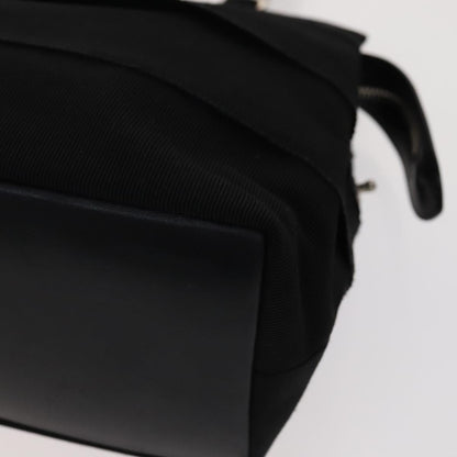 Salvatore Ferragamo Black Canvas Vara
