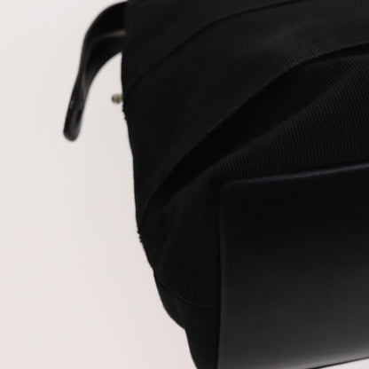 Salvatore Ferragamo Black Canvas Vara