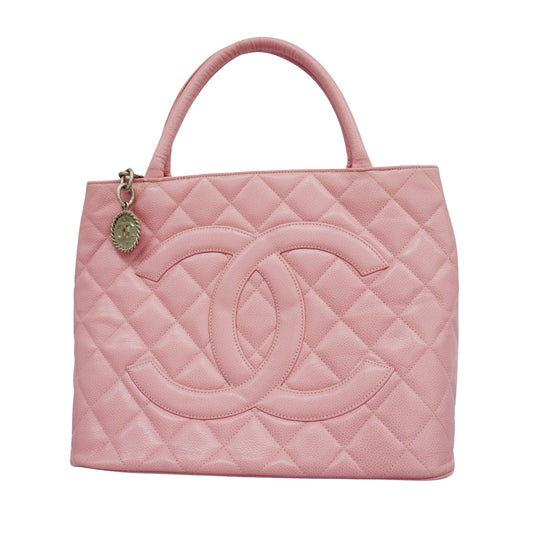 Chanel Pink Leather Medaillon