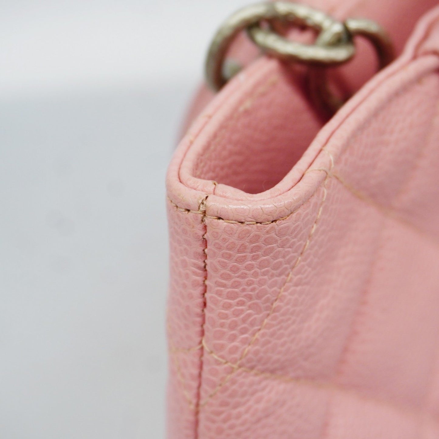 Chanel Pink Leather Medaillon