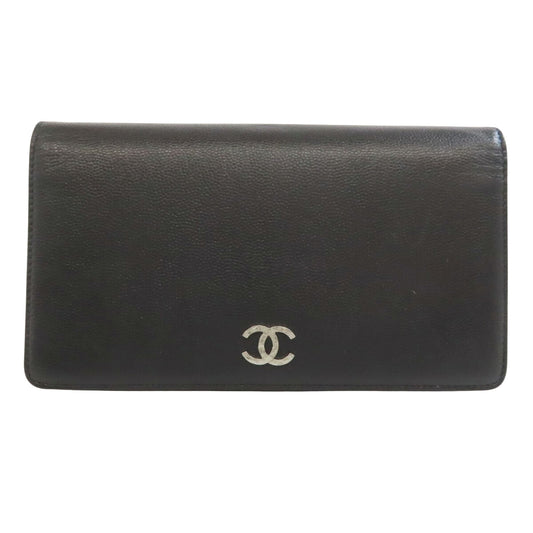 Chanel Black Leather Wallet