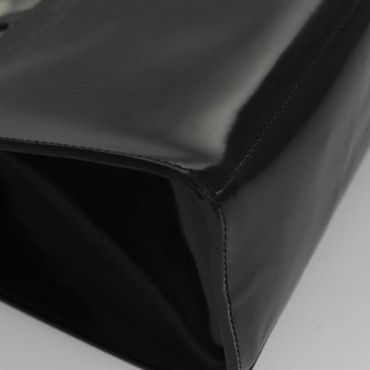 Salvatore Ferragamo Black Patent Leather Handbag