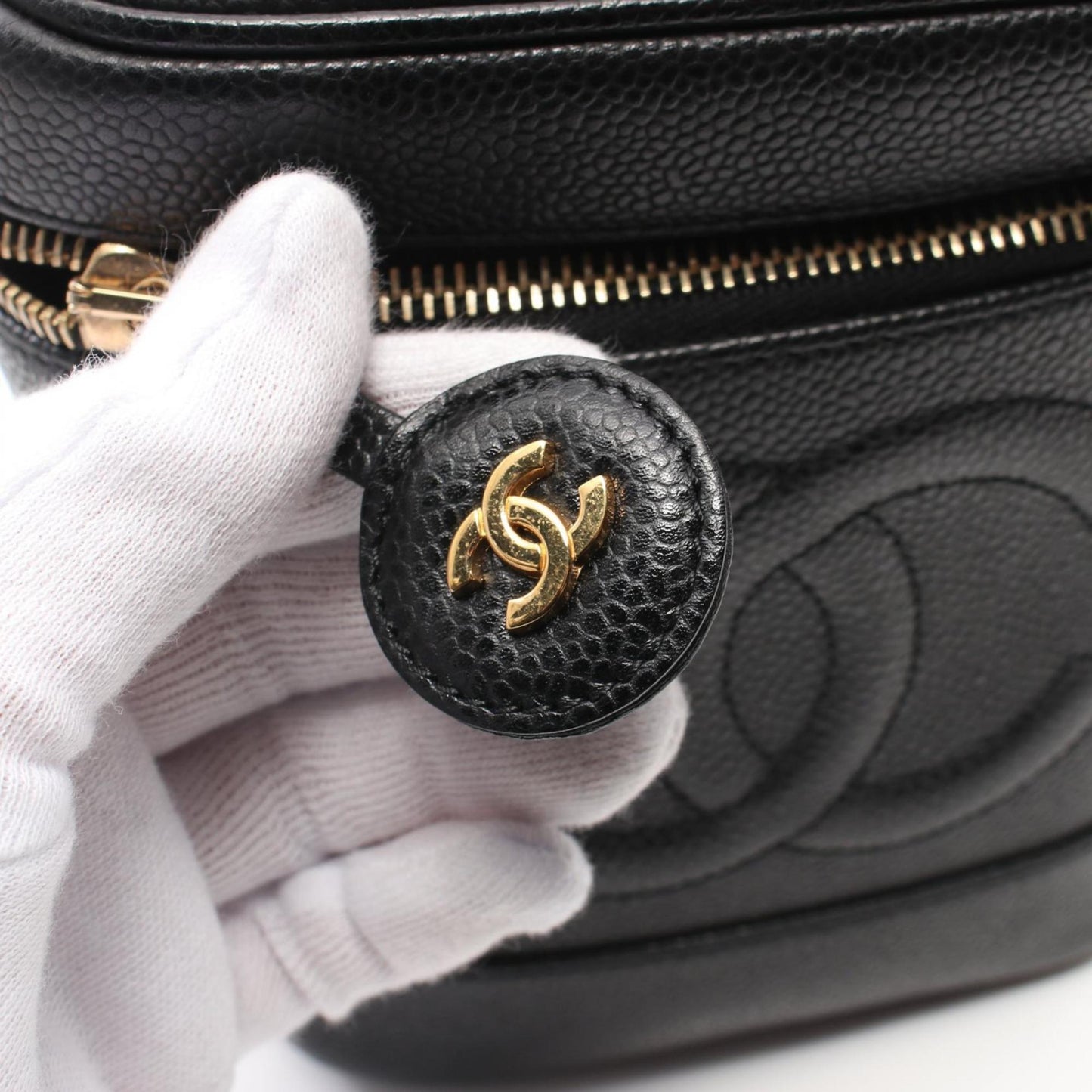 Chanel Black Leather Handbag