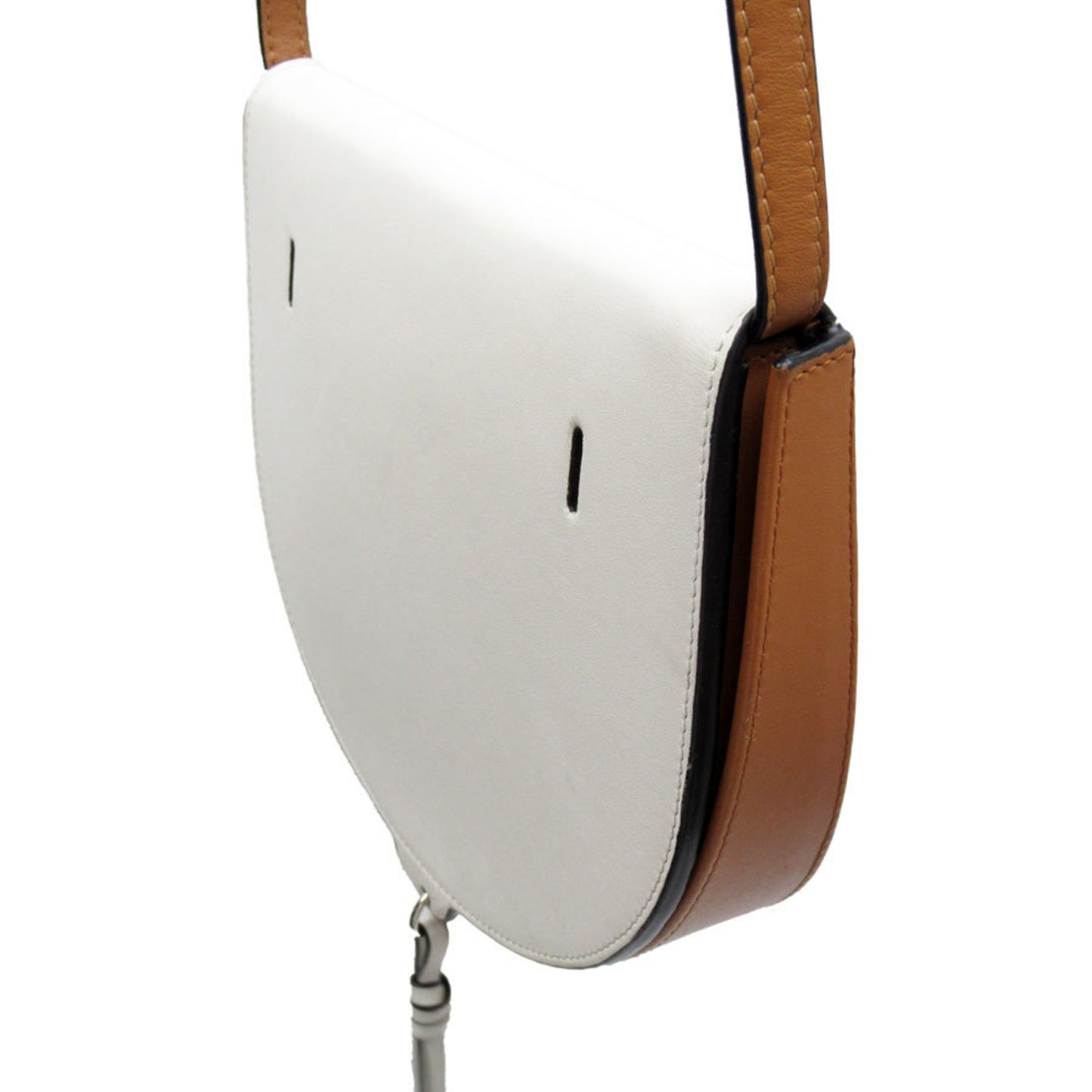 Loewe White Leather Heel