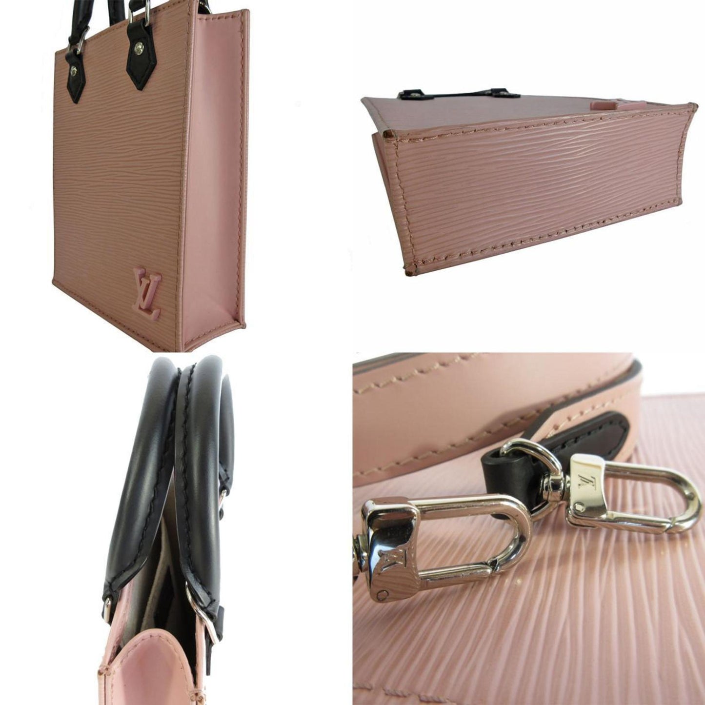 Louis Vuitton Pink Leather Sac Plat