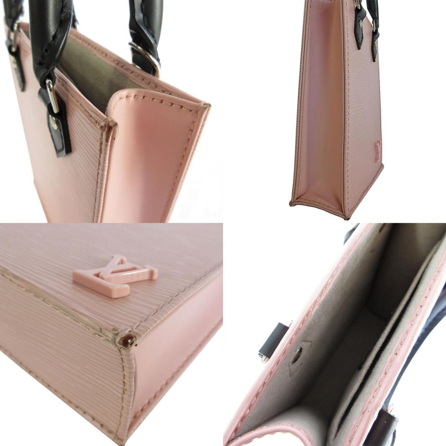 Louis Vuitton Pink Leather Sac Plat