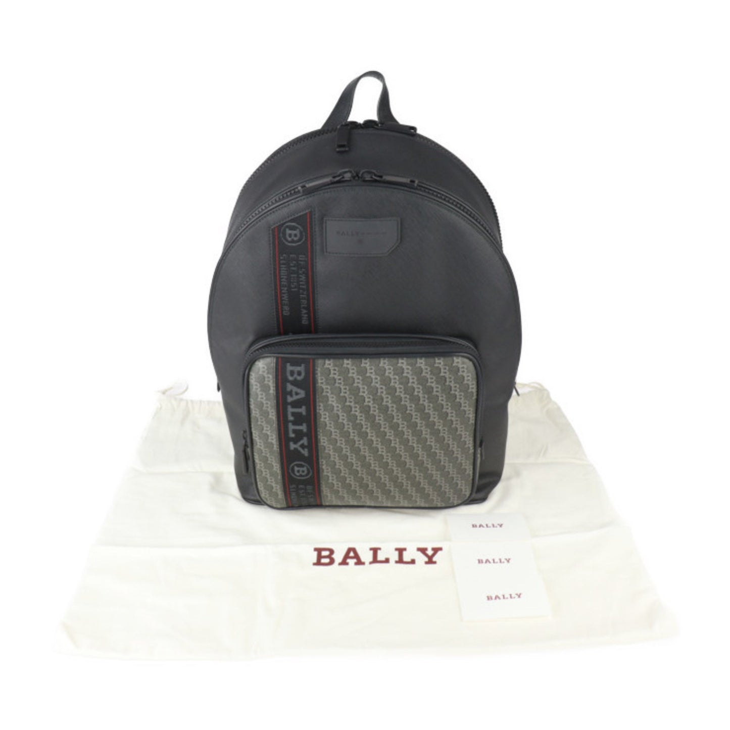 Bally Black Leather Backpack