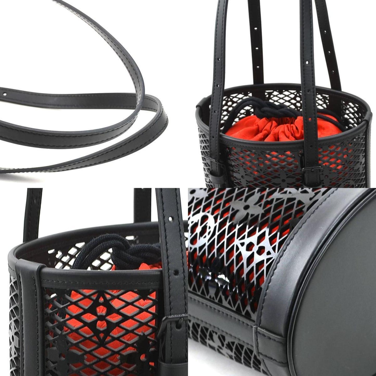 Louis Vuitton Black Leather Bucket