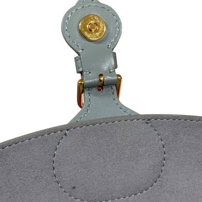 Dior Gray Leather Bobby Medium