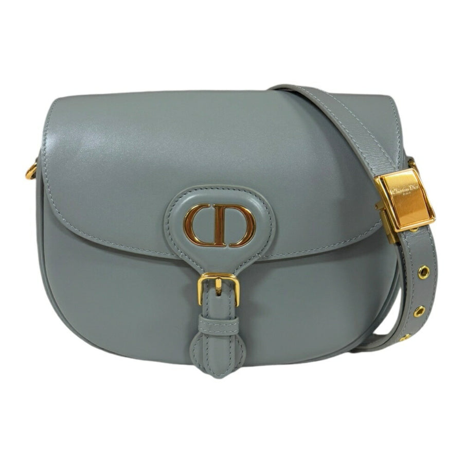 Dior Gray Leather Bobby Medium
