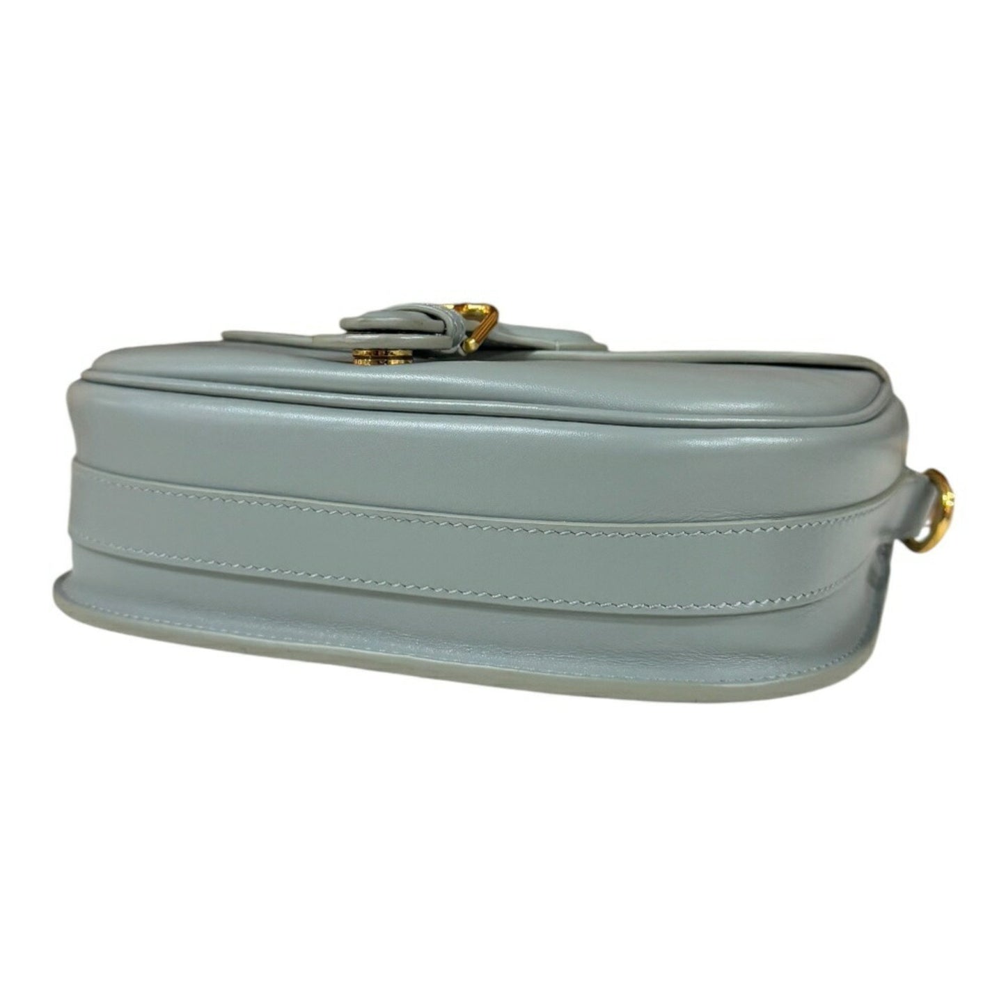 Dior Gray Leather Bobby Medium