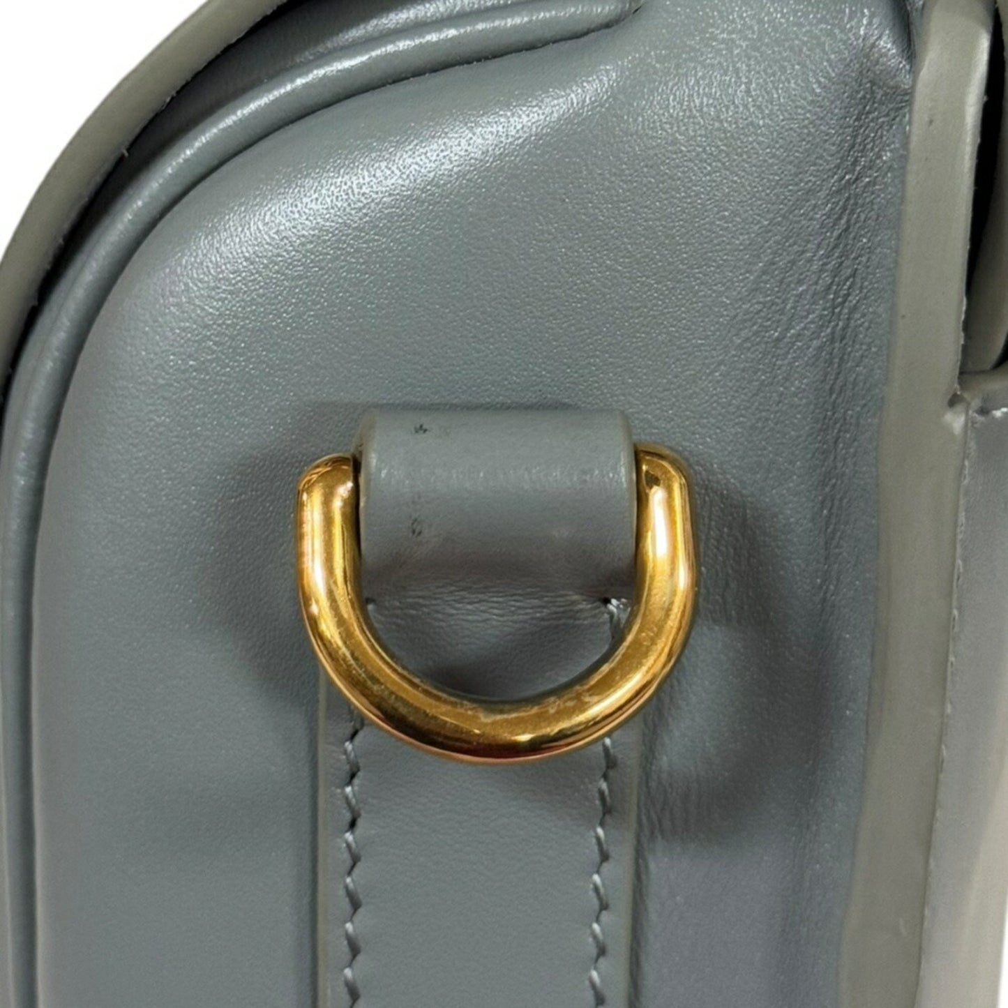 Dior Gray Leather Bobby Medium