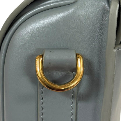 Dior Gray Leather Bobby Medium