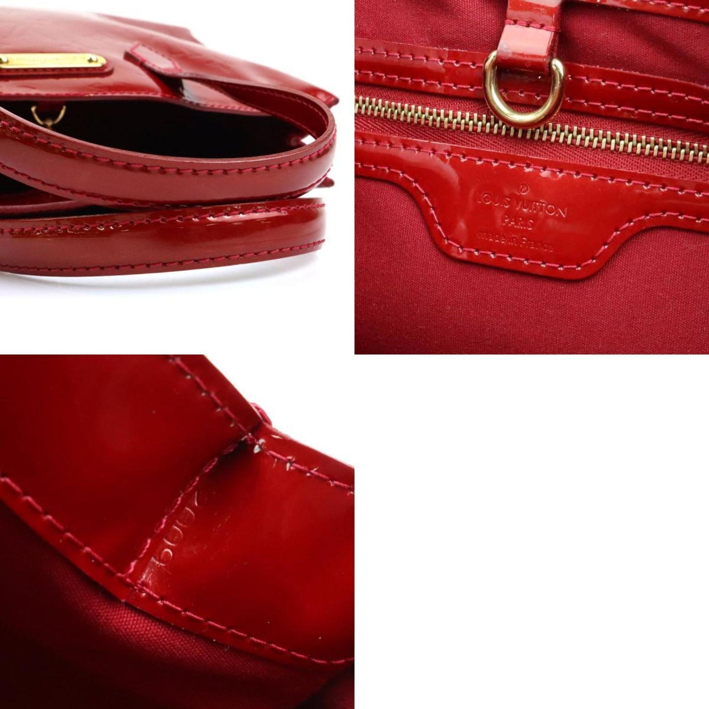 Louis Vuitton Red Canvas Handbag