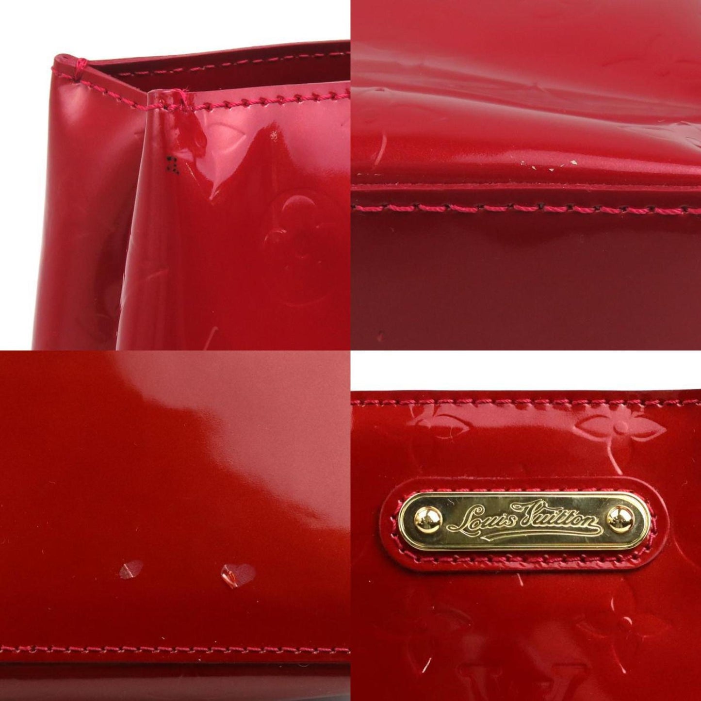 Louis Vuitton Red Canvas Handbag