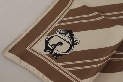 Dolce & Gabbana Elegant Striped Silk Men'S Scarf