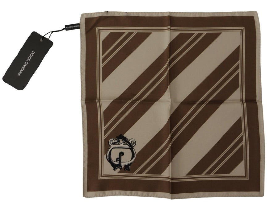 Dolce & Gabbana Elegant Striped Silk Men'S Scarf