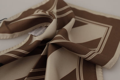 Dolce & Gabbana Elegant Striped Silk Men'S Scarf