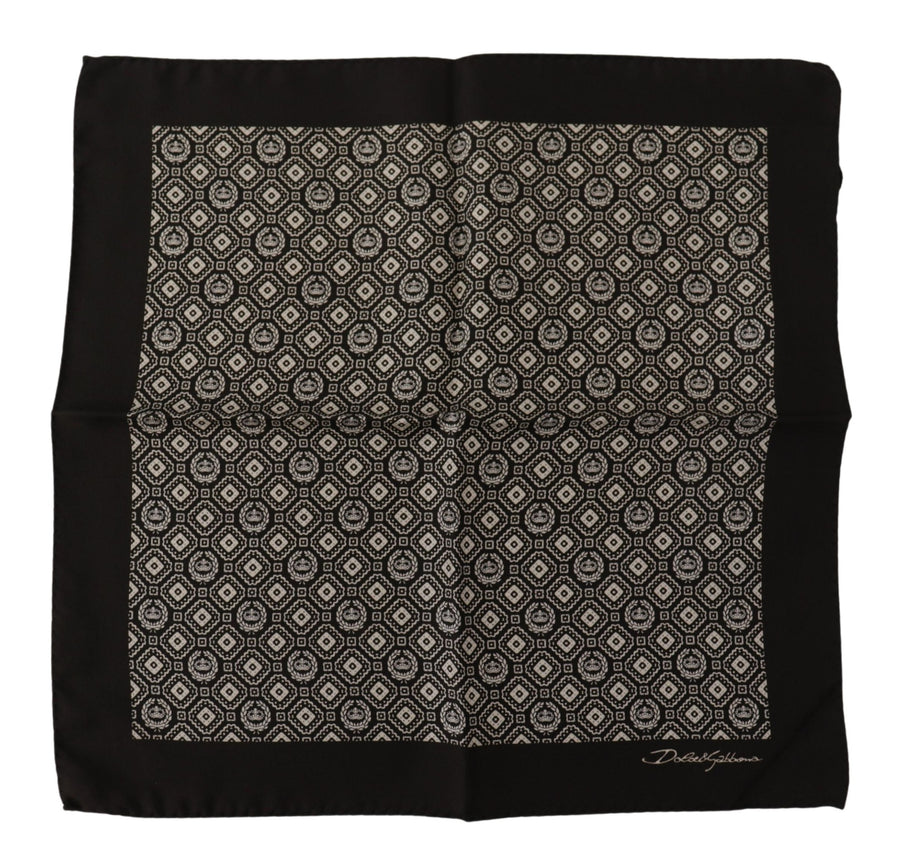 Dolce & Gabbana Elegant Black Silk Men'S Scarf Wrap